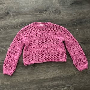 Sweater,brand is Zara,size is 9-10 youth,color pink